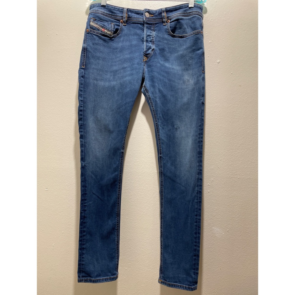 009LX W32 L30 Diesel Sleenker Skinny Stretch Mens Blue Jeans